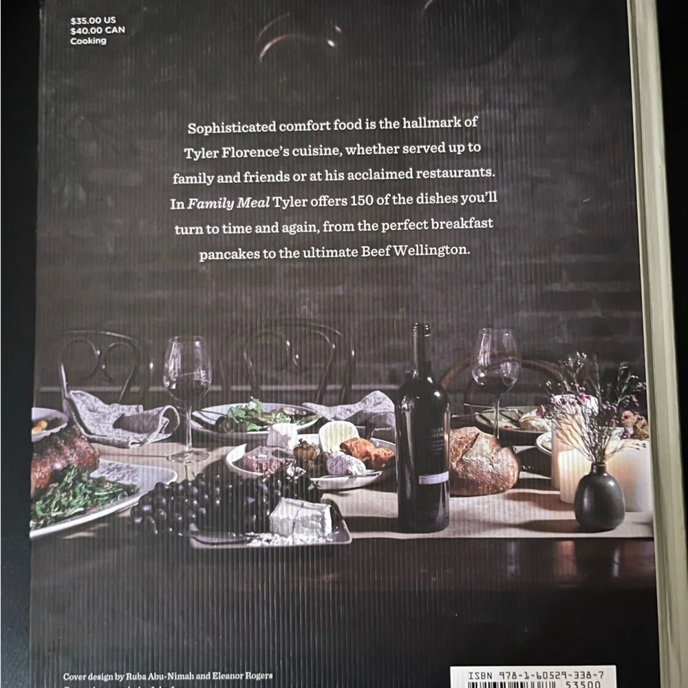 Tyler Florence Family Meal Cookbook - Cream Cover